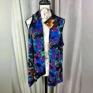 Iman Medium 2 piece set Global Chick drapey duster bed slide on pants Medium NWT